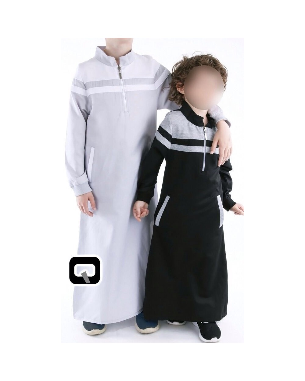 Qamis enfant marinière navy Qaba'il