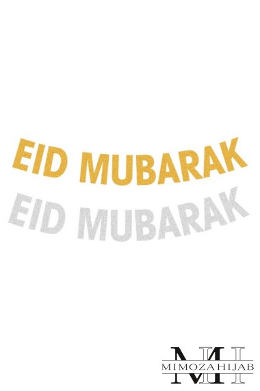 Guirlande décoration EID MUBARAK fête musulmane