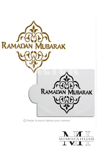 Ramadan Mubarak stencil