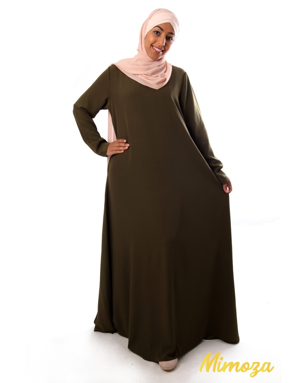  Abaya  robe  longue Inayah Taille S M Couleur  Kaki Taille S 