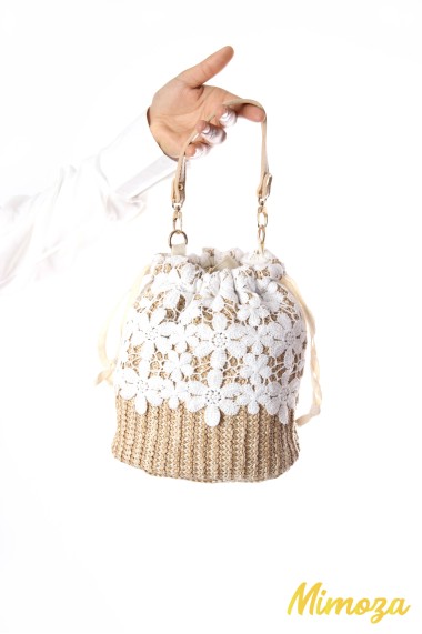 Wicker lace purse