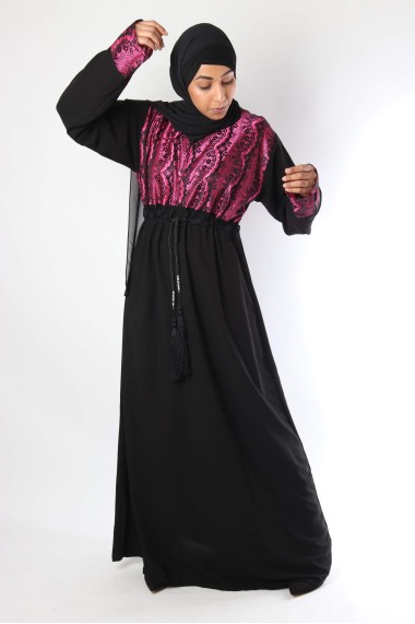 Abaya avec bustier en...