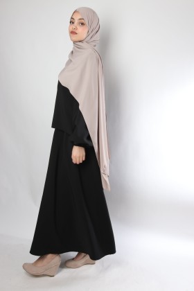 Ensemble tunique jupe longue ample pour femme musulmane voil e