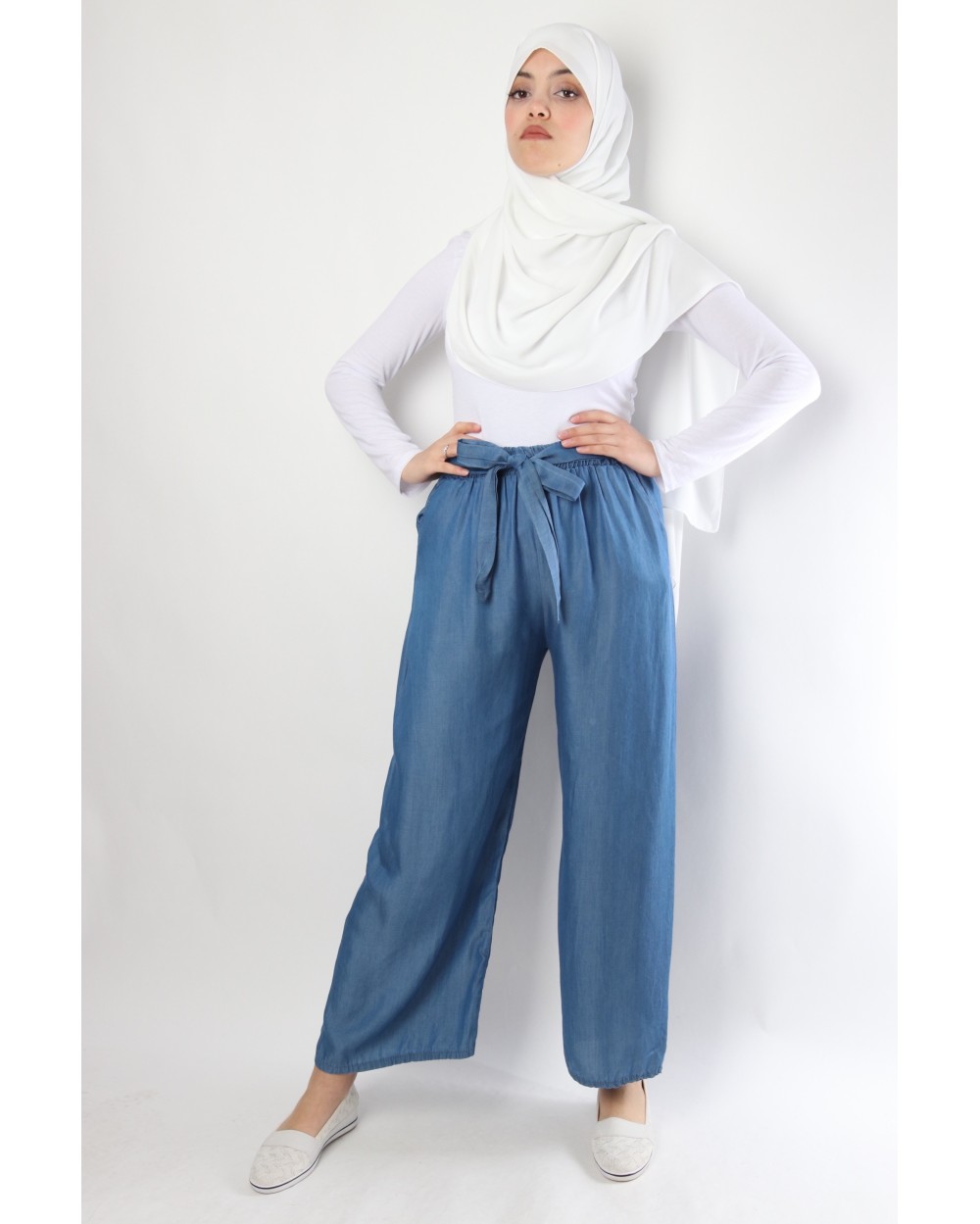 Palazzo JEANS lightweight Color Blue jeans Color Blue jeans