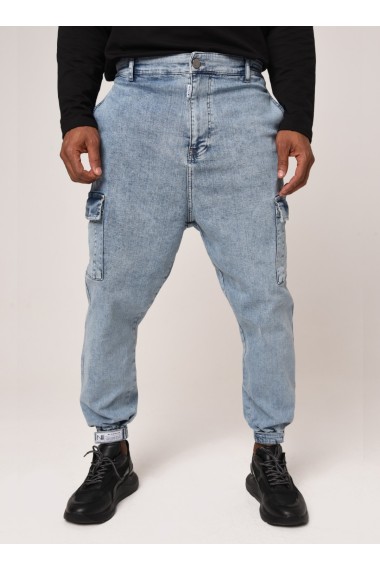 Jeans Cargo Pants Blue - DCjeans saroual and clothing
