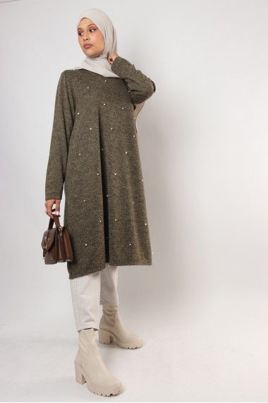 Classic beaded winter tunic