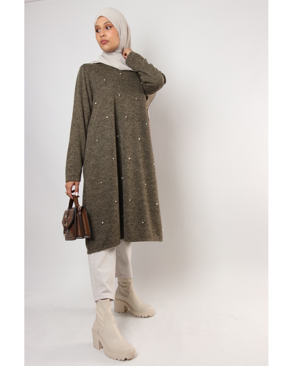 Classic beaded winter tunic