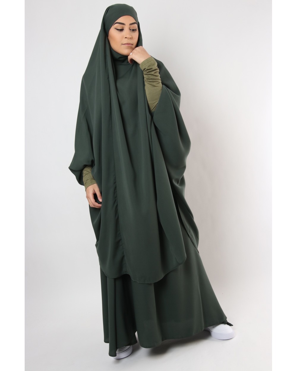 Ensemble jilbab Joumana avec jupe et manchette coton