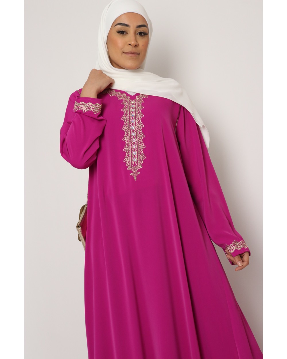 Oumi Abaya long dress Jennah rhinestones