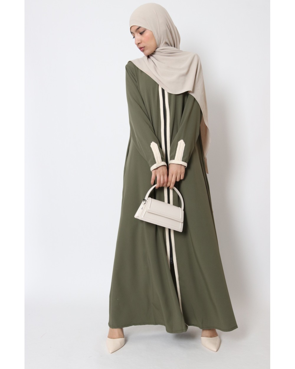 Abaya fermeture cheap eclair