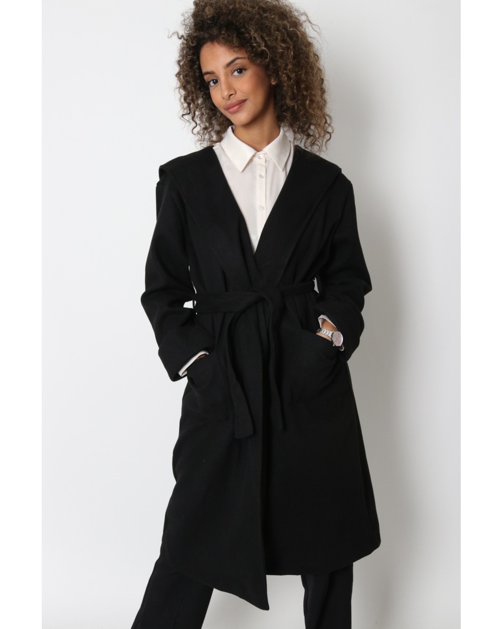 Formal hooded clearance coat