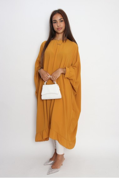 Long oversized chiffon tunic