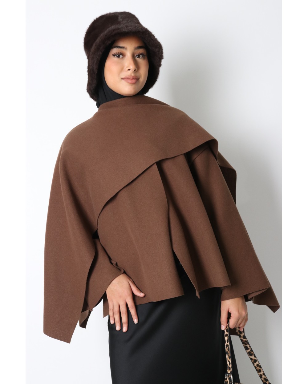 Cape jacket with scarf