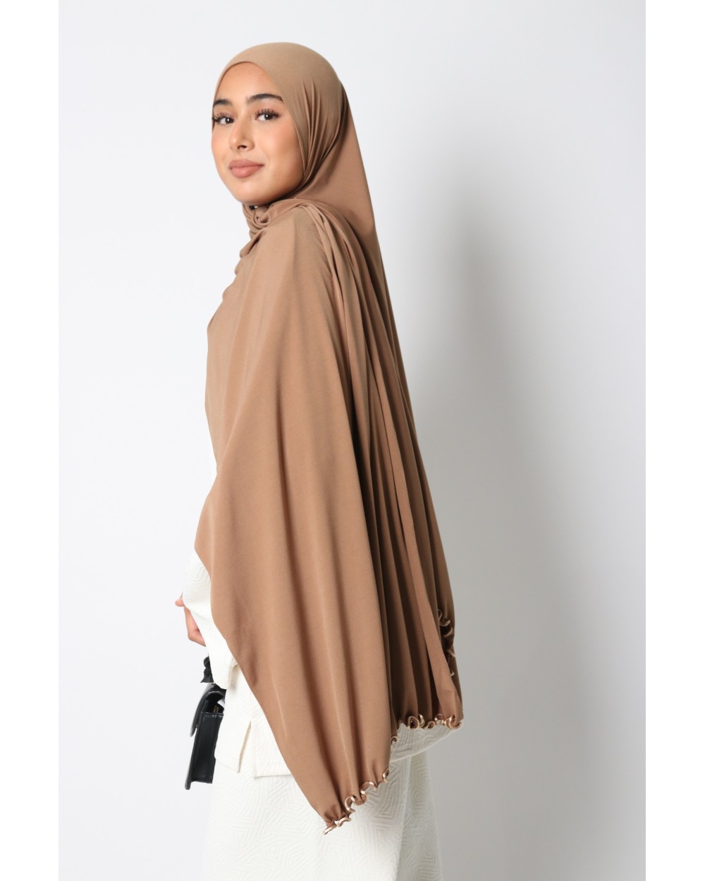 Hijab jersey luxe frisé ondulé SEDEF